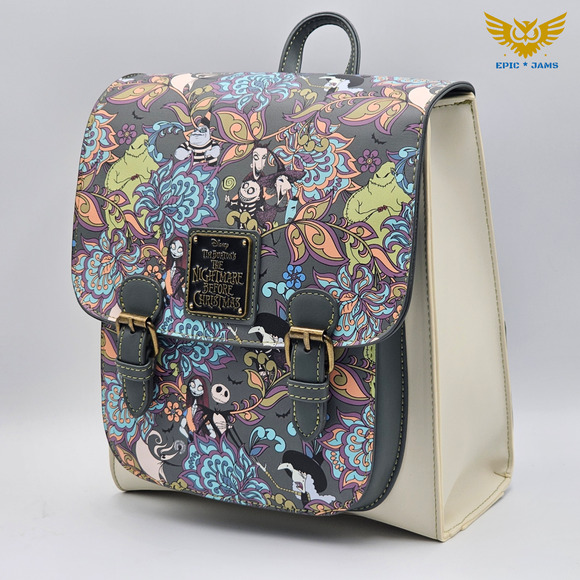 Loungefly Disney Nightmare Before Christmas Floral Character Mini Backpack Bag main image 7